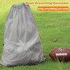 NATURAL STYLE Large Mesh Drawstring Backpack Bag, Gym Sports String