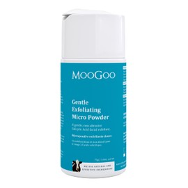 MooGoo Gentle Exfoliating Micro Powder – A natural, non-abrasive, polishing facial exfoliant for soft, smooth skin. Sulfate free, paraben-free, cruelty-free. For women, for men and teens.