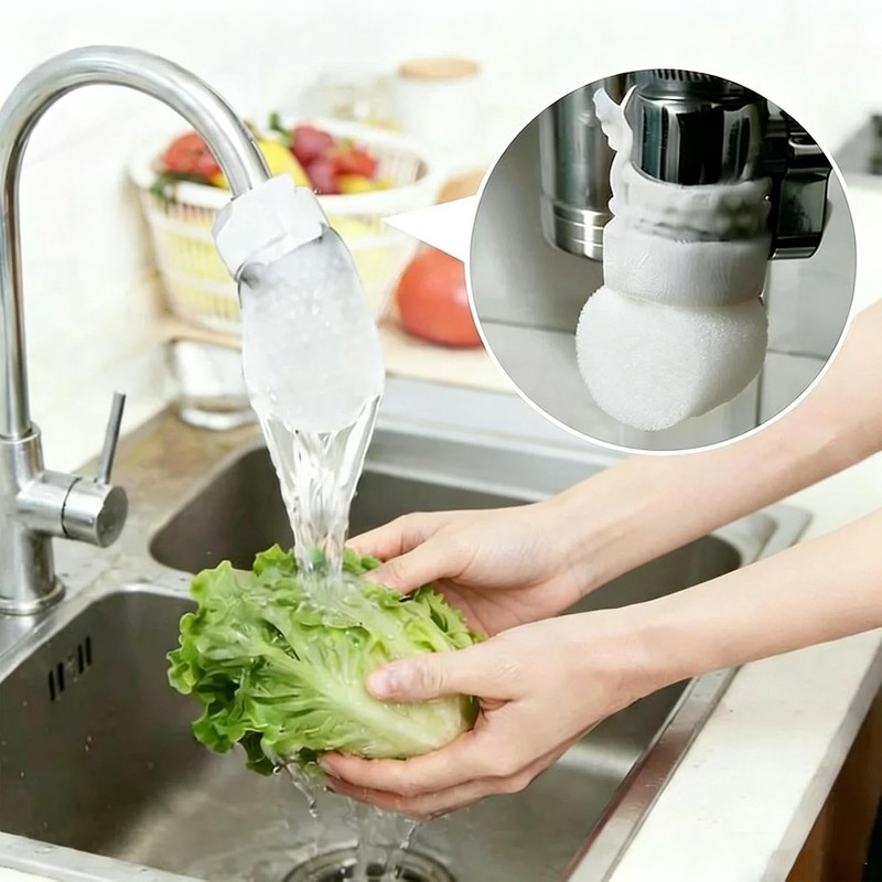 30PCS Faucet Filter Cotton Bags With Strap Tap Water Filter