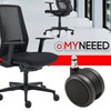 MYNEEED Office chair castors for hard floors, diameter 65 mm,
