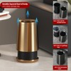 LEASYLIFE 10L/2.6 Gallon Rose Gold Stainless Steel Trash Can,Brush Gold