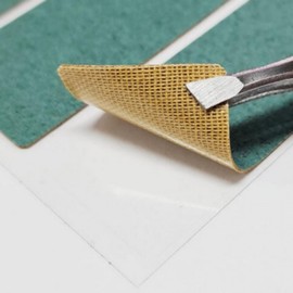 Rectangular cork name sticker multi-purpose label paper 4 colors 22x63mm