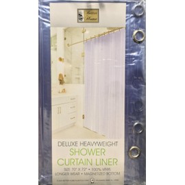 Better Home Deluxe Heavy Weight Shower Curtain Liner Bright Color (Super Clear)
