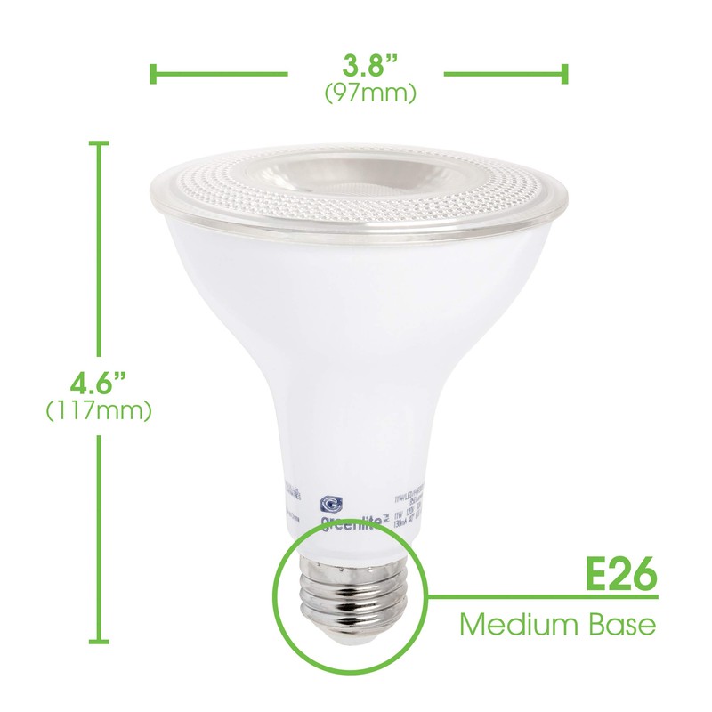 Greenlite LED PAR30 Long Neck Dimmable Flood Light Bulb, 11W