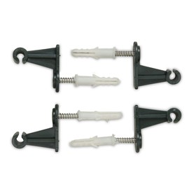 Wall Mounting, Green, Pack of 4