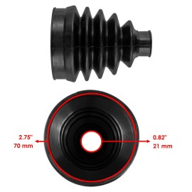 Caltric Front Inner & Outer CV Axle Boots For Can Am Outlander Max 1000R 4X4 EFI 2016-20