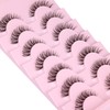 JIMIRE JIMIRE Lashes Natural Look Clear Band Demi-Wispies Short False