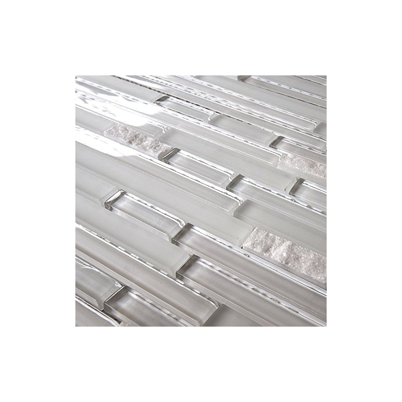 Simple Tile - 5 Sheets Glass and Stone Mosaic Tile