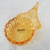 Hershey's Hershey’s Kisses Crystal Covered Candy Dish Gold Godinger 5"