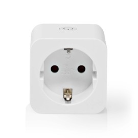 Nedis SmartLife Smart Plug - Zigbee 3.0 - Power Meter - 3680 W - Hybrid (CEE 7/7) - 0-55 °C - Android/iOS - White - Pack of 1