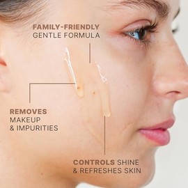 Beauty by Earth Clean Face Wash - Fabricado en Estados Unidos con ingredientes orgánicos y naturales, limpiador facial no tóxico
