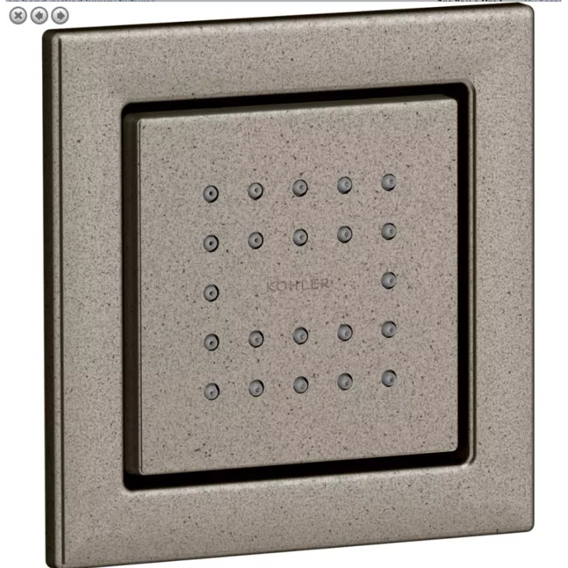 kohler NEW Kohler K-8003-VNT WaterTile 22-Nozzle Square Stimulating Body Spray