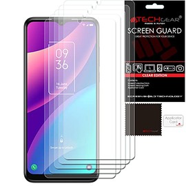 TECHGEAR [5 Pack] Screen Protectors Compatible for TCL 306& TCL 30 SE, CLEAR LCD Screen Protectors Cover Guards