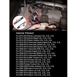 Pair of 2 Intake & Exhaust Camshaft Position Actuator Solenoid Valve for Buick Chevy Captiva Cobalt Equinox HHR Malibu GMC Terrain Pontiac G5 G6 Saturn 2.0L 2.2L 2.4L - Part# 12655420 12655421
