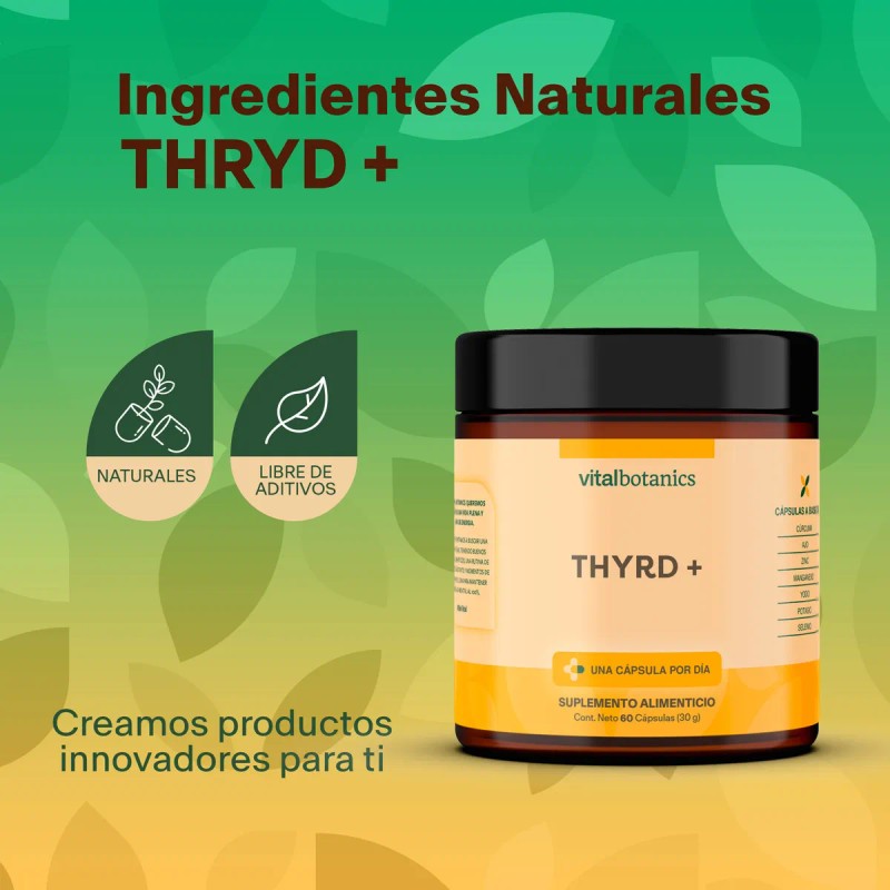 THYRD con Magnesio Potasio Selenio Yodo Zinc Ajo y Crcuma
