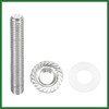 Motoforti 10pcs Stainless Steel Exhaust Manifold Bolt Stud Hardware for