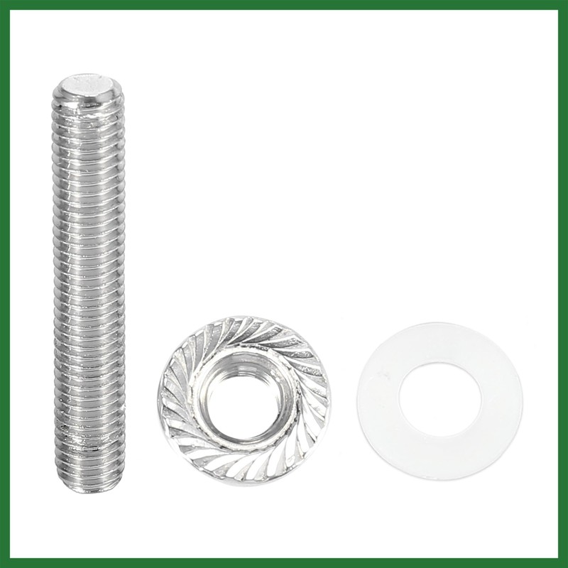 Motoforti 10pcs Stainless Steel Exhaust Manifold Bolt Stud Hardware for