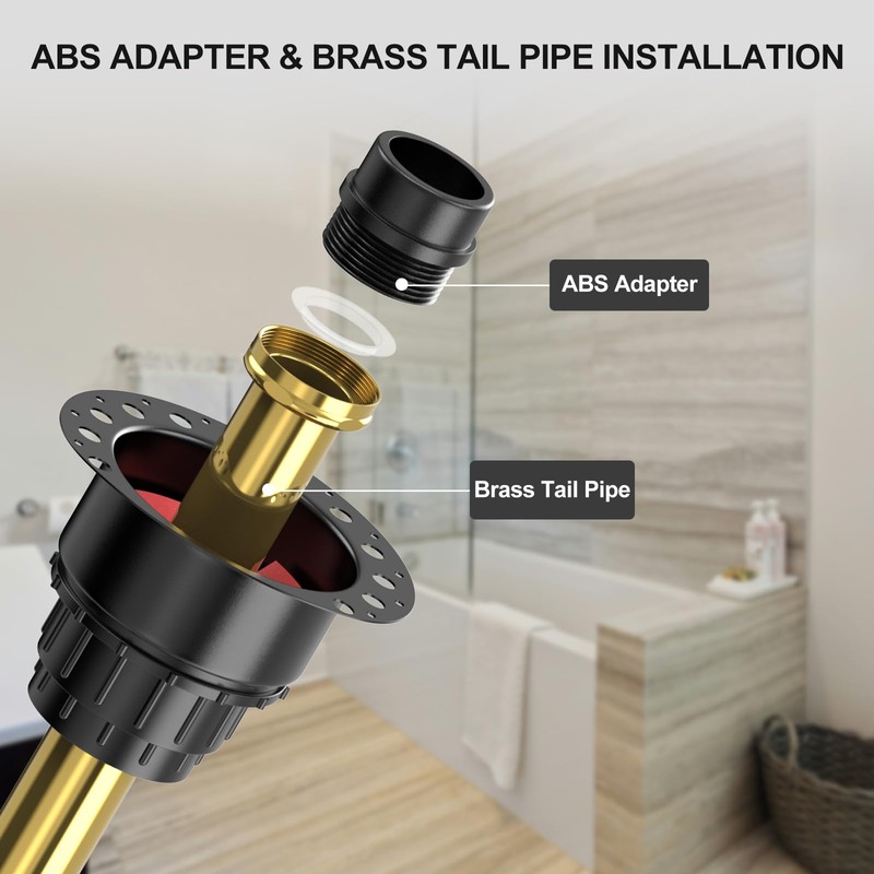 ABS Freestanding Tub Drain Rough-in Kit, Bathtub Drian Kit with