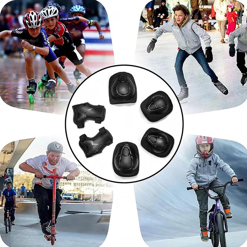 Knee Pads, Children, Elbow Pads, Palm, Kids, Wrist Guard, Set