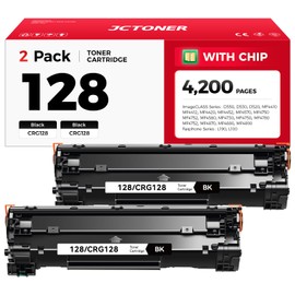 128 Toner Cartridge (Black,2-Pack) Replacement for Canon 128 CRG-128 Compatible with Canon ImageCLASS D550 D530 MF4410 MF4412 MF4420 MF4452 MF4450 MF4770n MF4570 MF4800 Faxphone L190 L100 Printer Ink
