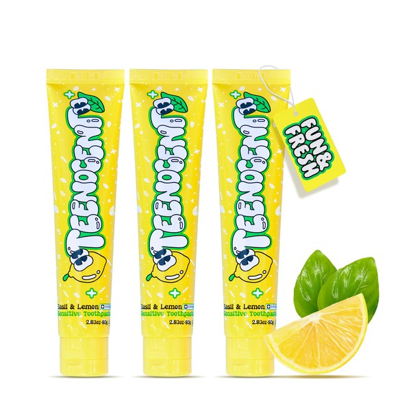 TEENOCENT Natural Nano Hydroxyapatite Sensitive Toothpaste - Fluoride Free, SLS
