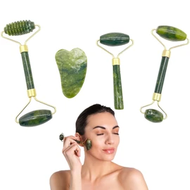 OHYER Face Roller Face Massager Gua Sha Stone Jade Roller Face Roller Face Massager Face Stone for Jaw Shaping Skin Care Skincare Tools Face Massage Relaxes the Skin (4)