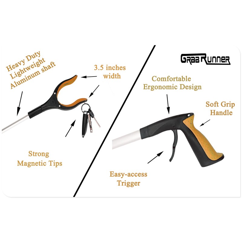 Grabber Reacher Tool -2 Pack 32” Reacher Grabber Tool with