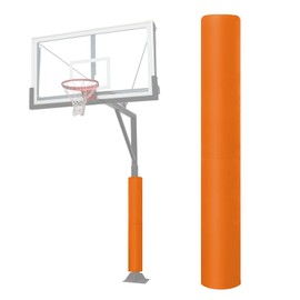 ProSlam Heavy Duty Basketball Pole Pads, Fits 3" x 3", 3.5"x 3.5", 4" x 4" Round Size Poles, 2" Thick 72" Tall All-Weather Pad(Orange,3 Sides Parcels)