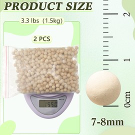 3.3 lbs 7-8mm Refill Condensate Neutralizer, Pickling Waste Liquid Neutralizer, Acidic Water Increases Alkalinity, Condensing Water Heater Neutralizer Filler, Condensate Neutralizes Balls (2 Bags)