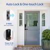 BEBASIA APP Control Fingerprint Lock with Handle, Heavy Duty Smart