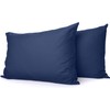 Cotton Delight Standard Pillow Cases Set of 2 Blue 100%