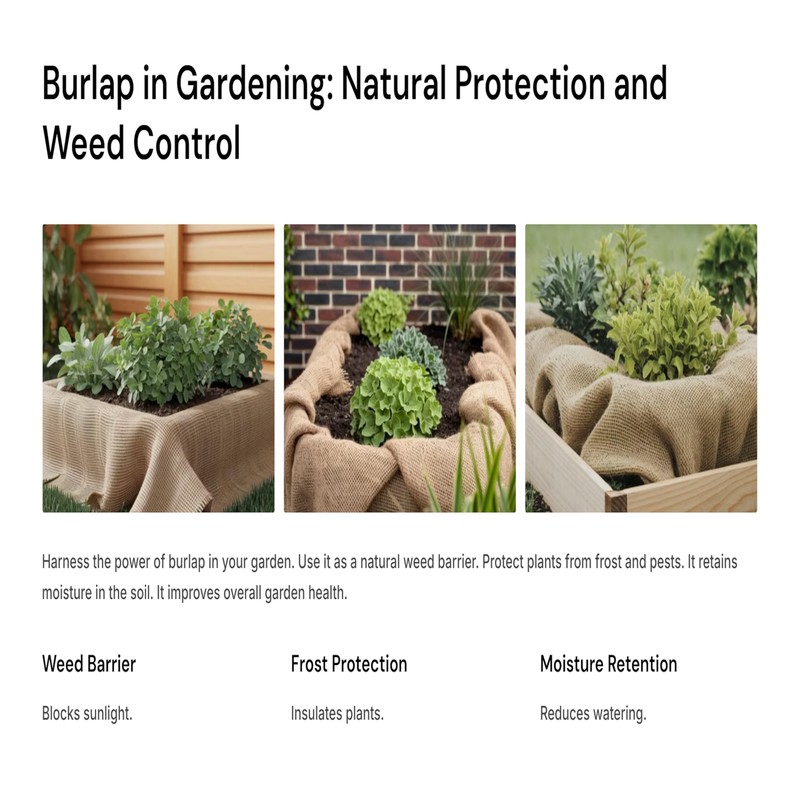 Burlap Fabric by FabricLA - 14" Wide Jute Cloth for