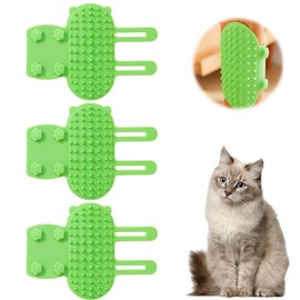 3 Pack Cat Self Groomer for Indoor Cats, Cat Self Groomer Corner Scratcher, Cat Face Scratchers, Silicone Cat Self Groomer Massage Brush, Pet Self Groomer Silicone for Climbing Frames Table Legs