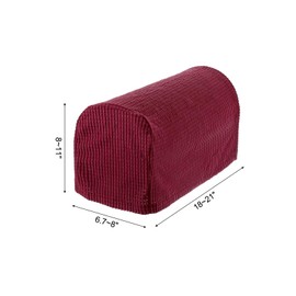 uxcell Stretch Armrest Covers Armchair Anti-Slip for Chairs Sofas Couch Arm Covers Recliner Sofa Burgundy 2 Pcs