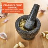 IMUSA Polished Granite Mortar and Pestle Set 375 Inch Compact