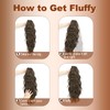 ELNX Ponytail Extensions 18 Inch Curly Ponytail Extensions Clip in