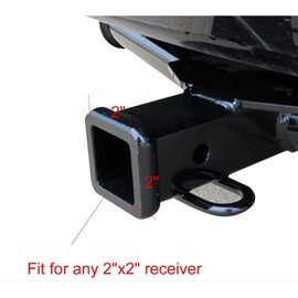 Yaorenmiao 2 Inch Tri-Color 3 Color Logo Trailer Hitch Tube Cover Plug Cap, Rubber Receiver Tube Hitch Plug Compatible with Toyota Car Accessories