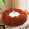 LANPU 24" Pumpkin Floor Cushion, Large Plush Round Pillow Seat