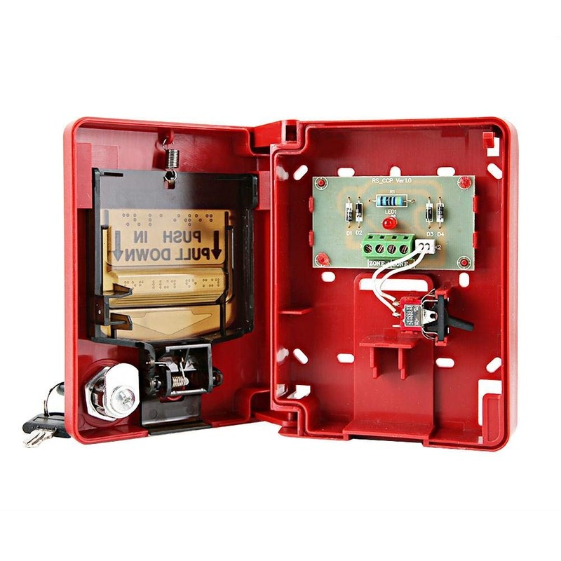 Wired Emergency Fire Alarm Station 9-28VDC Conventional Action Manual Call