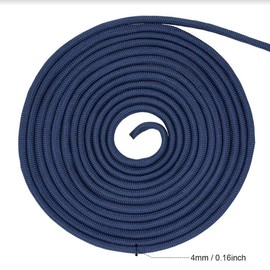 Grenhaven Tear-Proof Paracord 550 for Outdoor DIY Manual Braiding, Camping, Universal Survival Rope with 7 Cords 100ft long, 250lbs Capacity, 4mm diameter, NOT SUITABLE FOR CLIMBING, dark blue