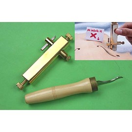 Yinfente 1set Brass Purfling Tools Inlay Inlaid Groove Carver Knife Luthier Tools for Making Violin Viola