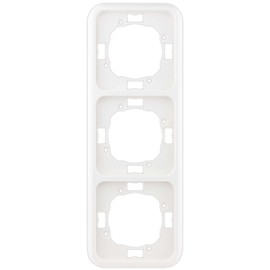 REV Vario 3-Way Frame Socket, Frame Light Switch etc., White