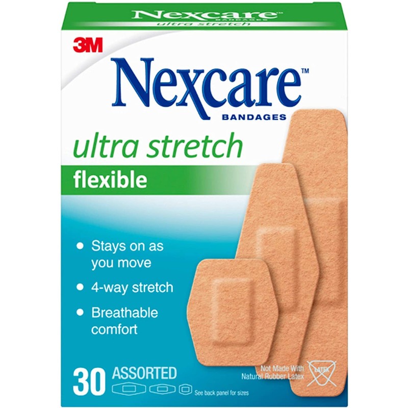 Nexcare Comfort - Vendajes de tela surtidos, 30 unidades, Paquete
