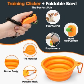 WILDOMS Dog Treat Pouch – Large Capacity with Magnetic Closure, Dog Walking Fanny Pack Built-in Poop Bag Dispenser, Clicker & Collapsible Bowl for Training & Walking - Khaki