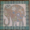 500PCS / 1.1LB Square Ceramic Mosaic Tiles, 0.4 x 0.4