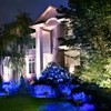 T-SUN Blue Solar Spot Lights Outdoor 4 Pack, 49 LED