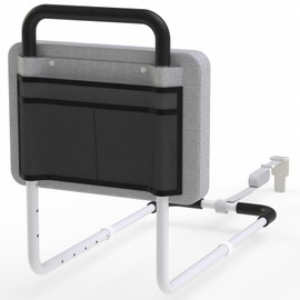 OCBAiLi Bed Rails for Elderly Adults Safety, Bed Handle Bedside Assist, Bed Rails for Seniors with Padded, Bumper & Storage Pocket, Medical Support Bar for Twin, Full, Queen, King, Bunk, Dorm Beds