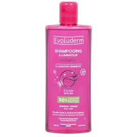 EVOLUDERM - Illuminating Shine Shampoo - 400 ml - 96% Natural Origin - Vegan - Made in France