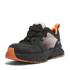 Timberland PRO Men's Powertrain EV Composite Safety Toe Industrial Athletic Work Shoe, Grey/Orange, 10 Wide