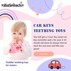 BIGSPINACH Baby Goth Teething Keys Toy 6-12M Pink Car Key